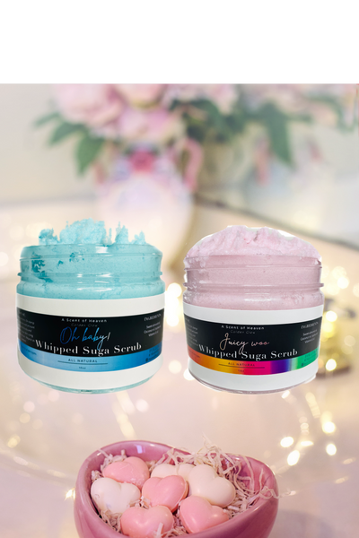 Get glowing skin with our luxurious sugar scrubs!