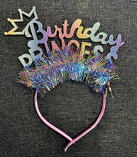 Load image into Gallery viewer, Crown of celebration | Birthday Girl | Her Birthday| Birthday Tiara| Headband | Unicorn headband| Rainbow| Birthday Girl Headband| Birthday party| Hair Accessory| Party Decoration| Birthday Girl|  Birthday Headband |
