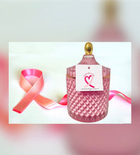 Load image into Gallery viewer, Breast Cancer Inspired Fight Like A Girl Candle | Breast Cancer Candle | A candle for a cause | Sweet Berry Candle | Fresh Candle
