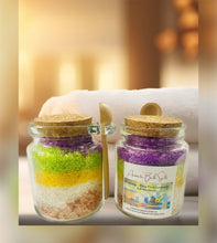 Load image into Gallery viewer, Aromatic Bath Salts 8oz | Spa Gift| Gift for her | Stocking Stuffer Gift | Detoxing Bath Salts | Refreshing Bath Salt | Lavender Bath Salt
