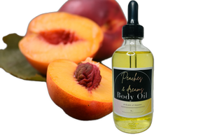 Peach & Dreams Body Oil - Face and Body Oil 4oz | Body Moisturizer | Moisturizer Oil | Hydrating Body Oil | Hydrating Face Oil | Body Oil to reduce wrinkles
