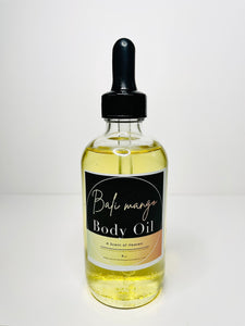 Bali Mango Body Oil - Face and Body Oil 4oz | Body Moisturizer | Moisturizer Oil | Hydrating Body and face Oil |