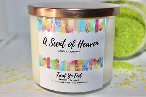 Treat yo feet | Treat Yo' feet Spa Candle | Aromatic Candle | Spa Gift| Gift for her | Relaxation Candle | Refreshing Candle | Spa Candle|