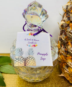 Pineapple Sage Candle | Pineapple Candle | Handmade Candle | Small Batch Candle | Hand-poured Candle | Pineapple Scent Candle | Sage Candle