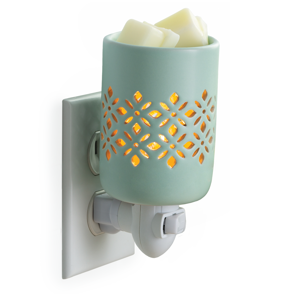 Minty Chic Pluggable | Plug-In Wax Warmers | Decorative Plug-in Wax Warmers | Outlet Wax Warmer | Wax Warmers for outlet | Candle Gifts | Pluggable Wax Warmer (Copy)